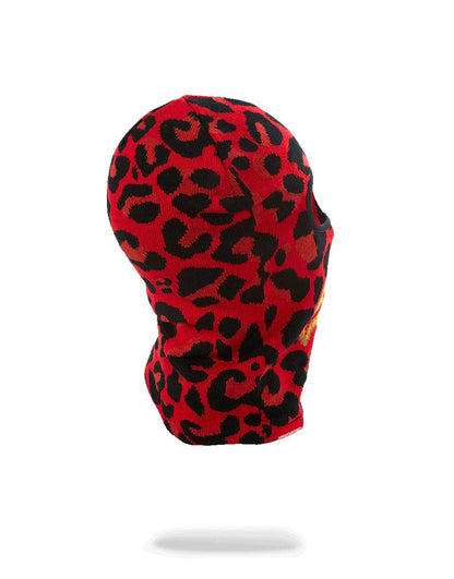 RED LEOPARD GOLD SHARK MOUTH SKI MASK | Sprayground Essential