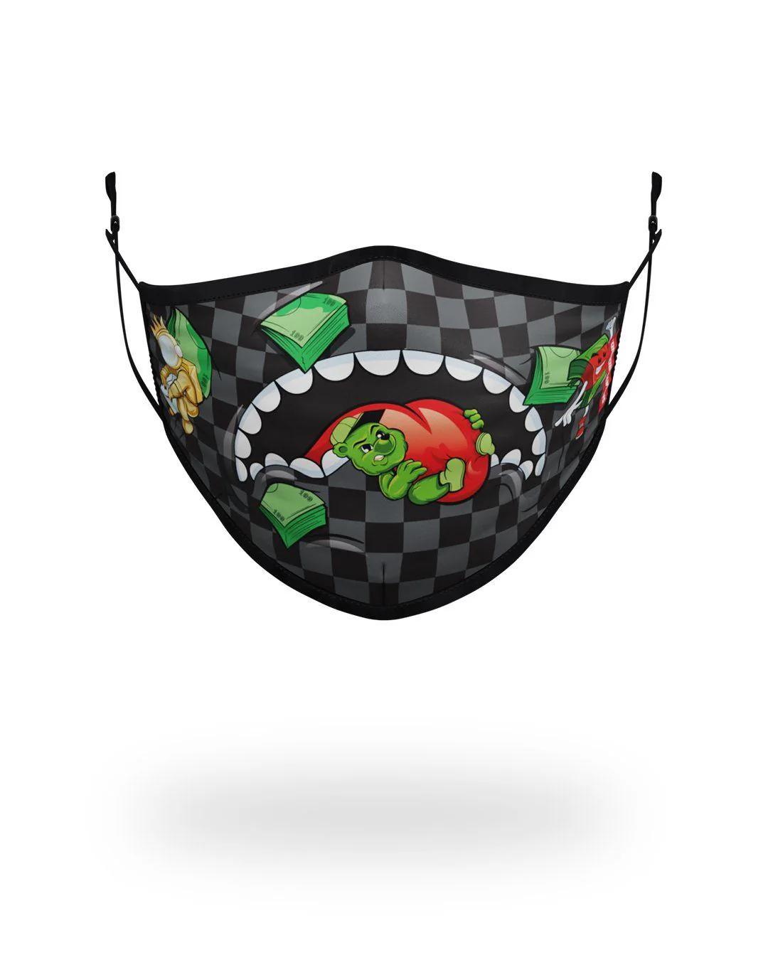 ADULT SHARK SQUAD FORM FITTING FACE MASK | Sprayground Quality