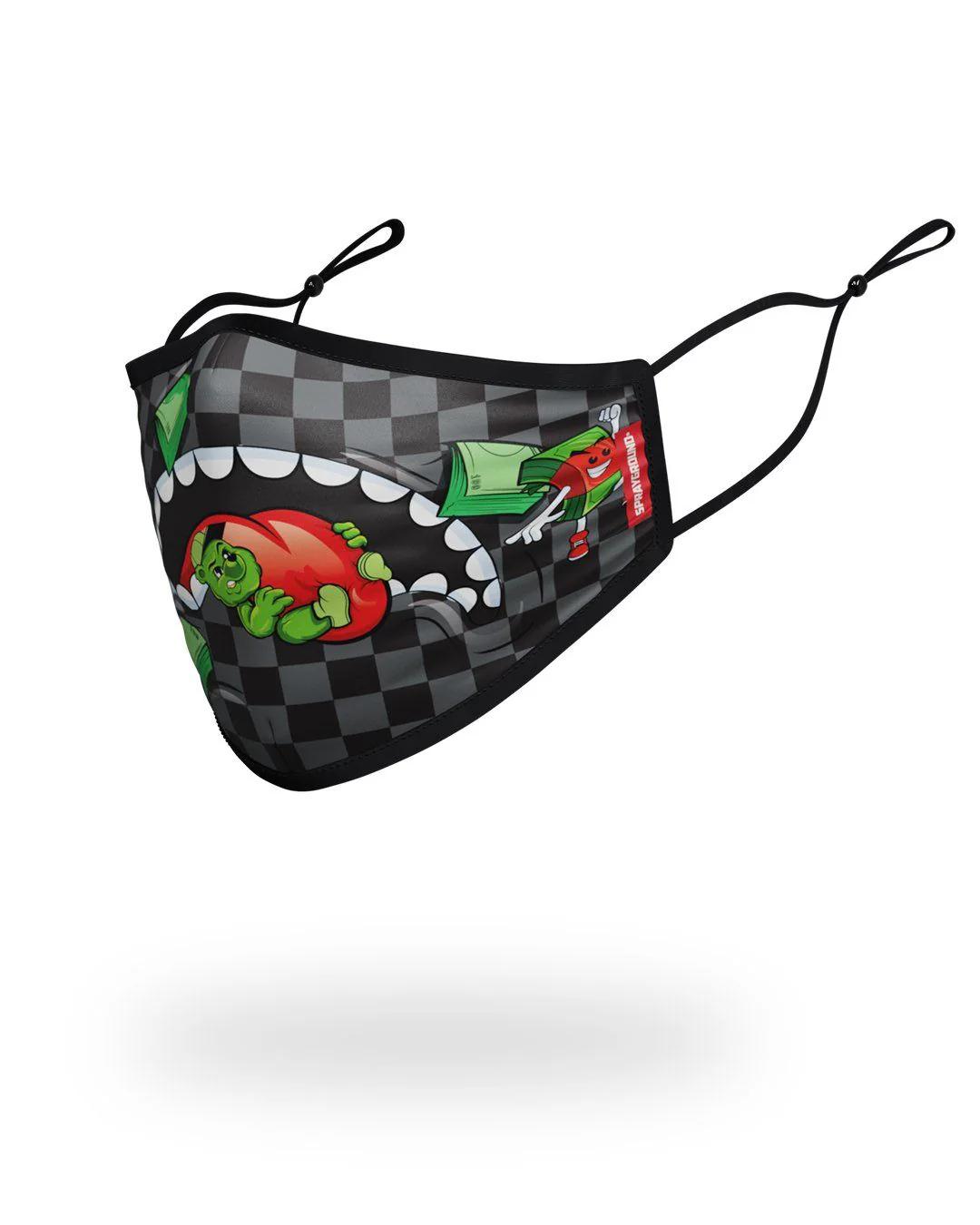 ADULT SHARK SQUAD FORM FITTING FACE MASK | Sprayground Quality