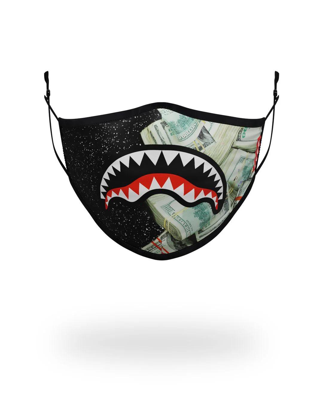 ADULT PARTY SHARK FORM FITTING FACE MASK | Sprayground Featured