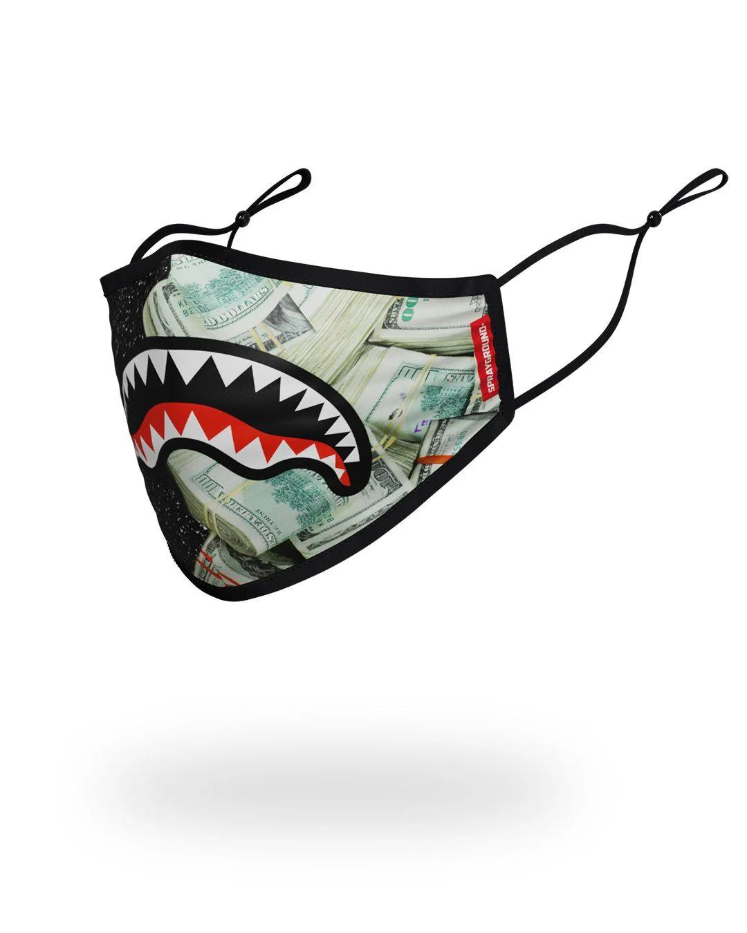 ADULT PARTY SHARK FORM FITTING FACE MASK | Sprayground Featured