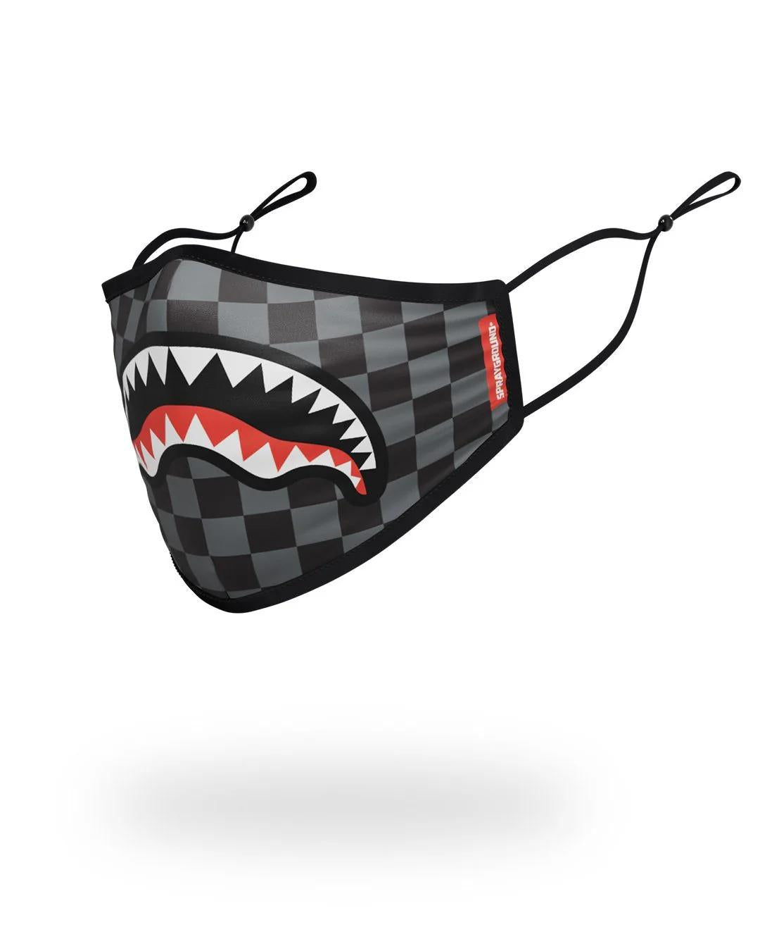 ADULT SHARKS IN PARIS (GREY) FORM FITTING FACE MASK | Sprayground Best Seller