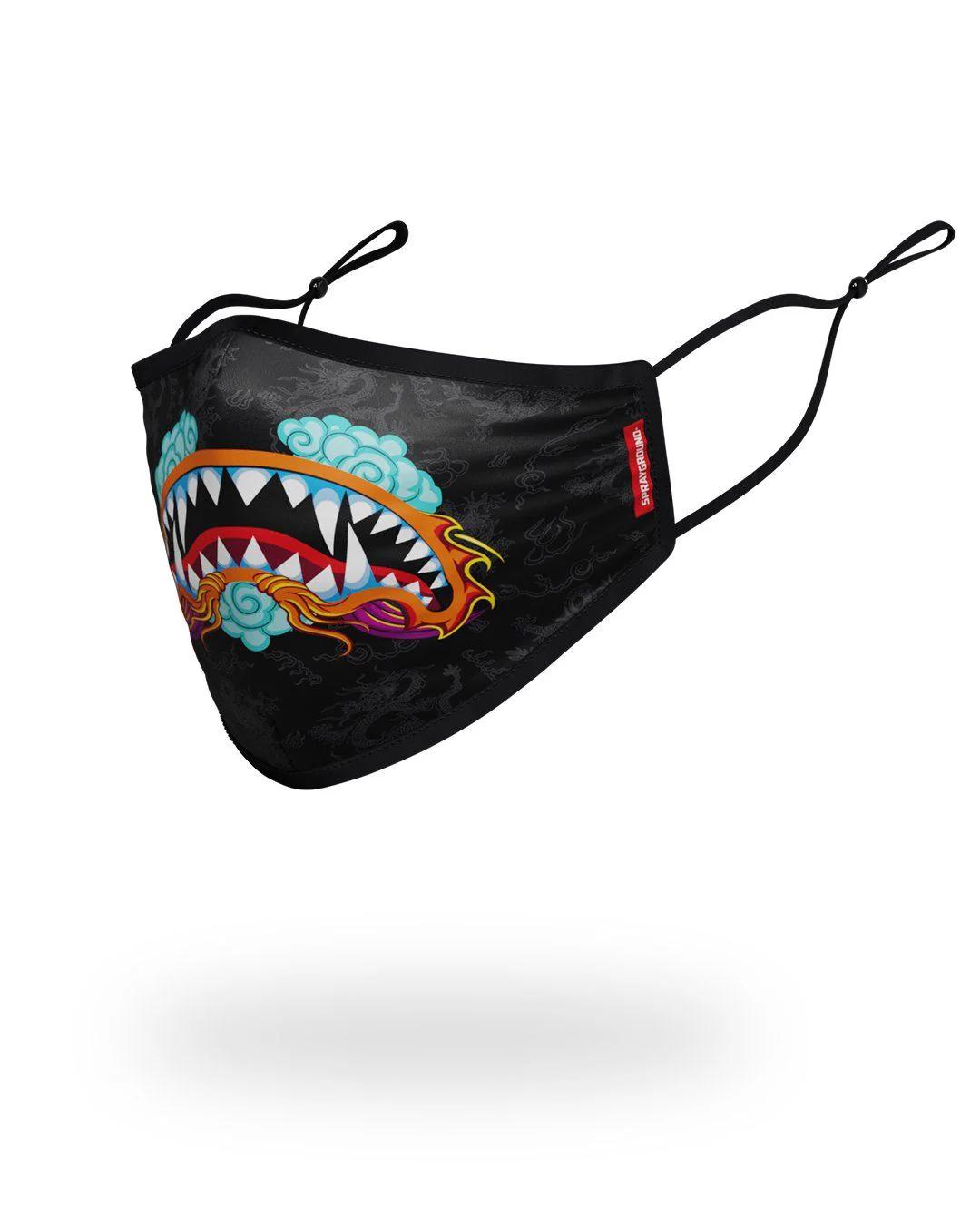 ADULT DRAGON SHARK FORM FITTING FACE MASK | Sprayground Premium