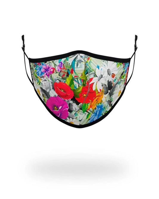 ADULT FLORAL MONEY FORM FITTING FACE MASK | Sprayground Exclusive