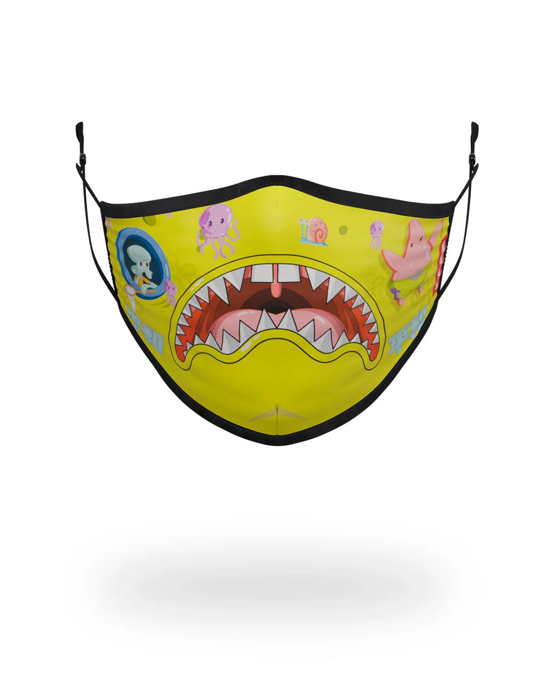 ADULT SPONGEBOB JAPAN SHARK FORM FITTING FACE-COVERING | Sprayground Value