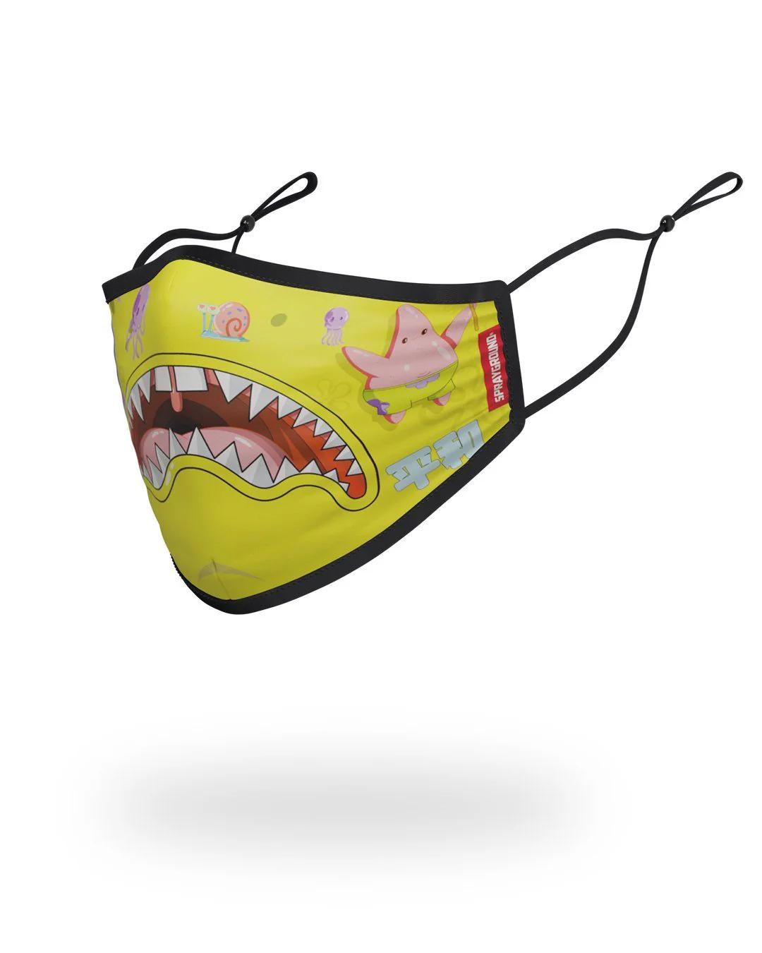 ADULT SPONGEBOB JAPAN SHARK FORM FITTING FACE-COVERING | Sprayground Value