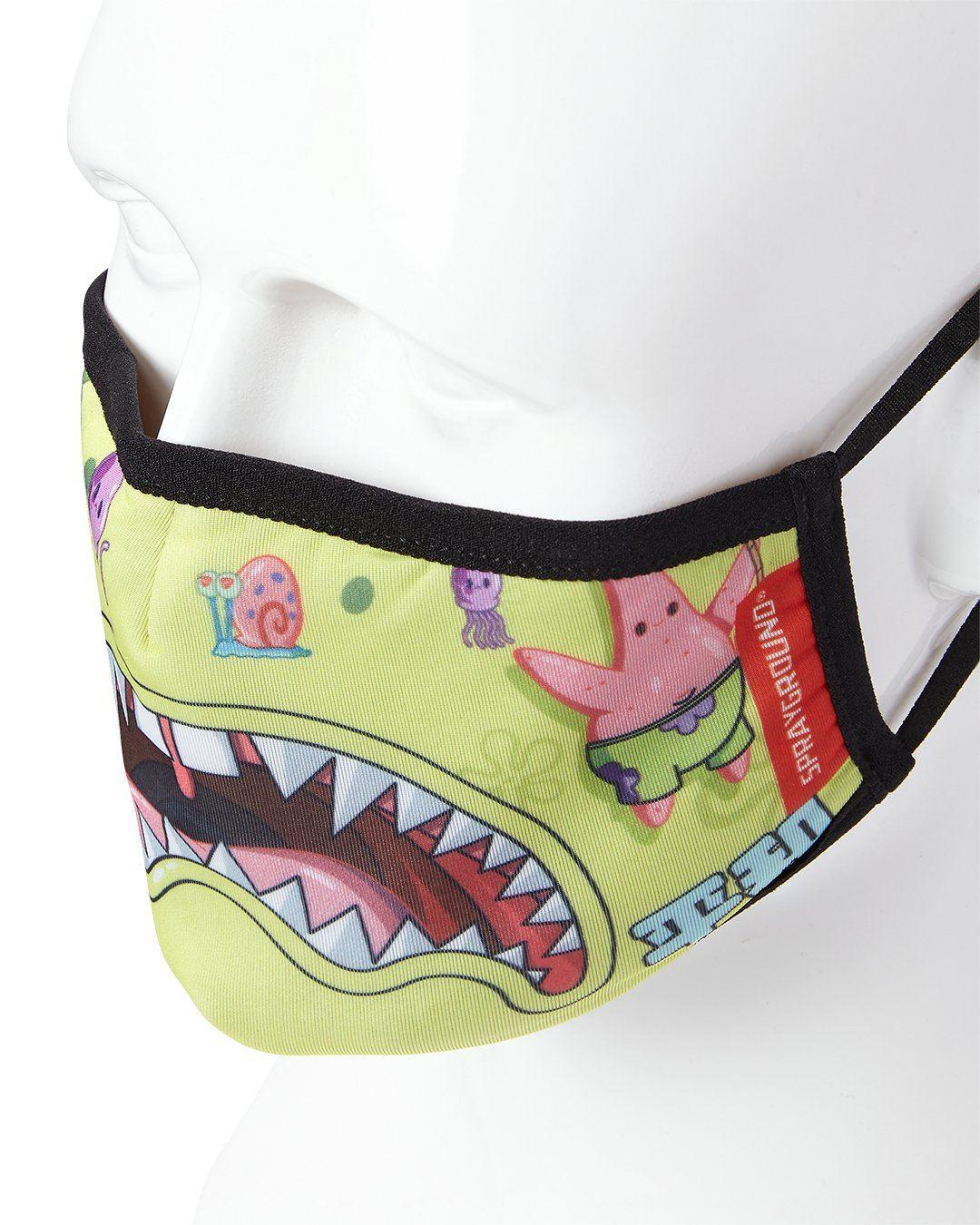 ADULT SPONGEBOB JAPAN SHARK FORM FITTING FACE-COVERING | Sprayground Value