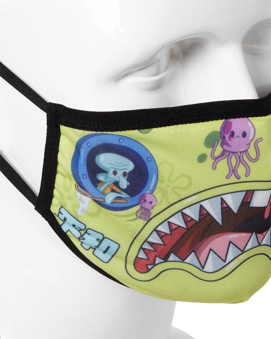 ADULT SPONGEBOB JAPAN SHARK FORM FITTING FACE-COVERING | Sprayground Value