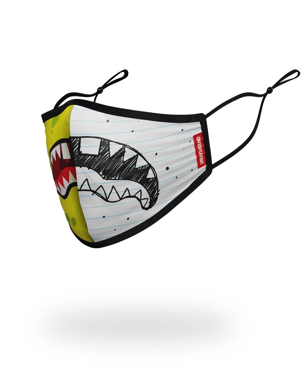 ADULT DOODLEBOB SPLIT SHARK FORM FITTING FACE-COVERING | Sprayground Great Value