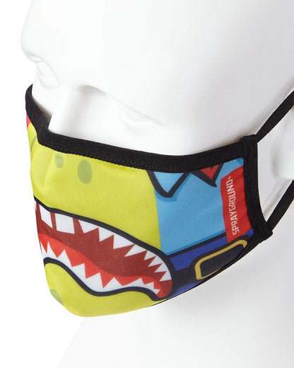 ADULT SPONGEBOB OG SHARK FORM FITTING FACE-COVERING | Sprayground Premium