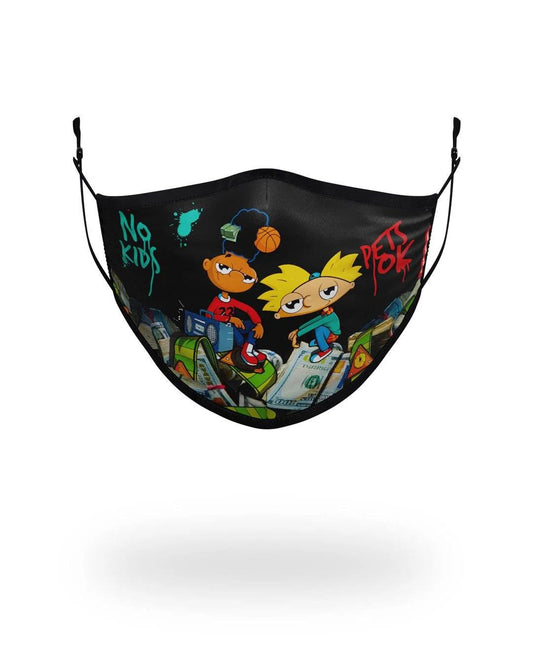 ADULT HEY ARNOLD MONEY STACKS FORM FITTING FACE-COVERING | Sprayground New