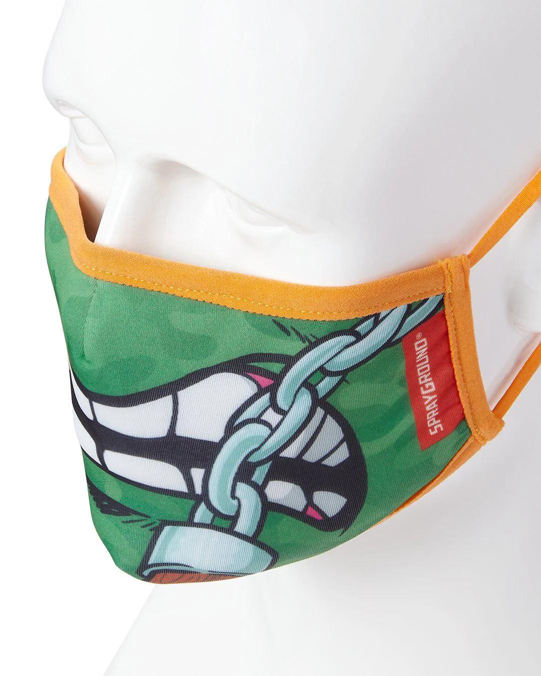 ADULT TMNT: MICHELANGELO SHARK FORM FITTING FACE-COVERING | Sprayground Featured
