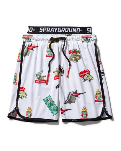 KIDS PATCH ALL-IN SWIM TRUNKS (WHITE) | Sprayground Quality