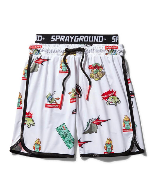 KIDS PATCH ALL-IN SWIM TRUNKS (WHITE) | Sprayground Quality