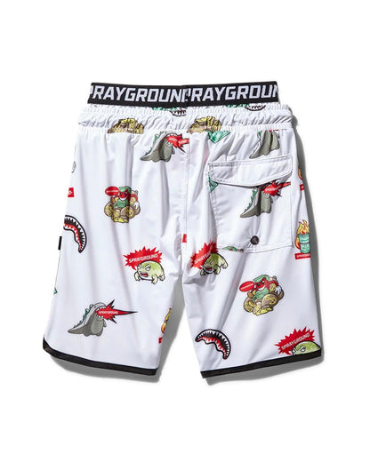 KIDS PATCH ALL-IN SWIM TRUNKS (WHITE) | Sprayground Quality