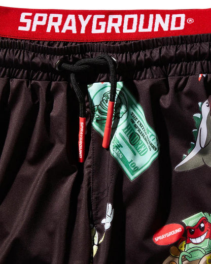 KIDS PATCH ALL-IN SWIM TRUNKS (BLACK) | Sprayground Premium