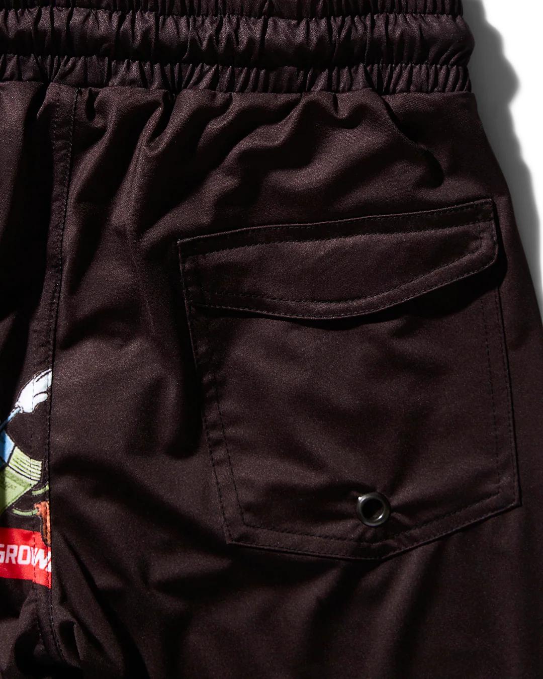 KIDS PATCH ALL-IN SWIM TRUNKS (BLACK) | Sprayground Premium