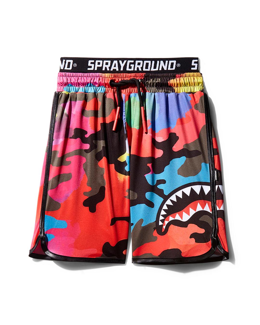 KIDS CAMOBURST SWIM TRUNKS | Sprayground New