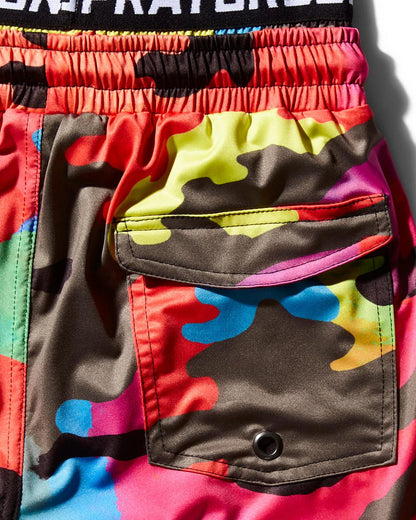KIDS CAMOBURST SWIM TRUNKS | Sprayground New