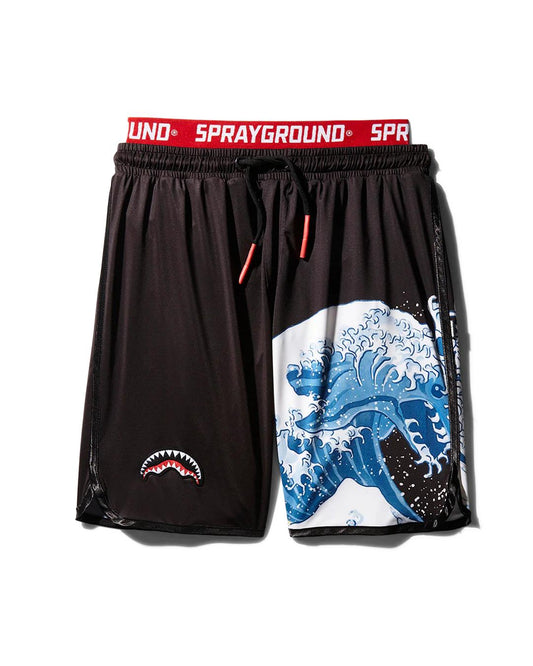 DRAGON WAVE CORTO SWIM TRUNKS (BLACK) | Sprayground Best Seller