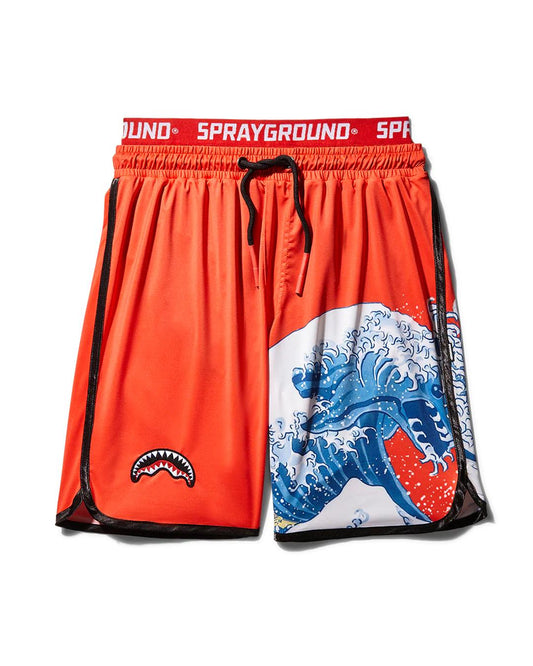 JAPAN WAVE CORTO SWIM TRUNKS (RED) | Sprayground Recommended