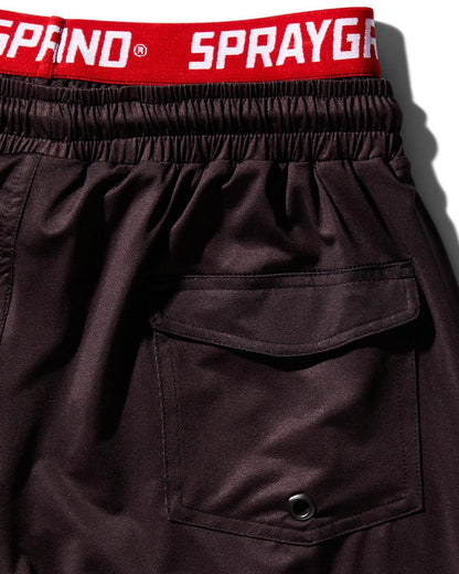 PATCH ALL-IN CORTO SWIM TRUNKS (BLACK) | Sprayground Exclusive