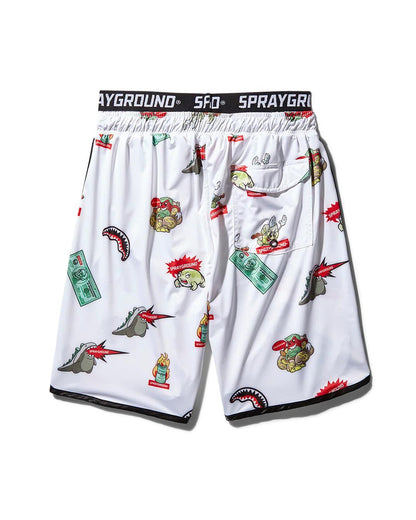 PATCH ALL-IN CORTO SWIM TRUNKS (WHITE) | Sprayground Signature