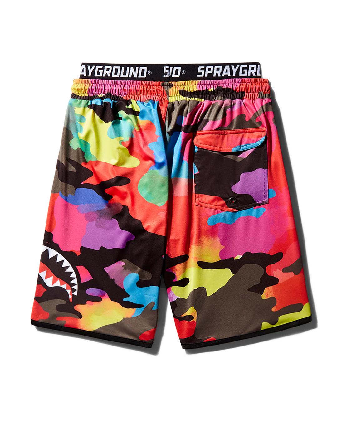 CAMOBURST CORTO SWIM TRUNKS | Sprayground Classic