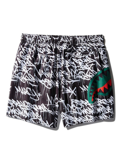 SCRIBBLE SHARK SHOTO SWIM TRUNKS | Sprayground Latest