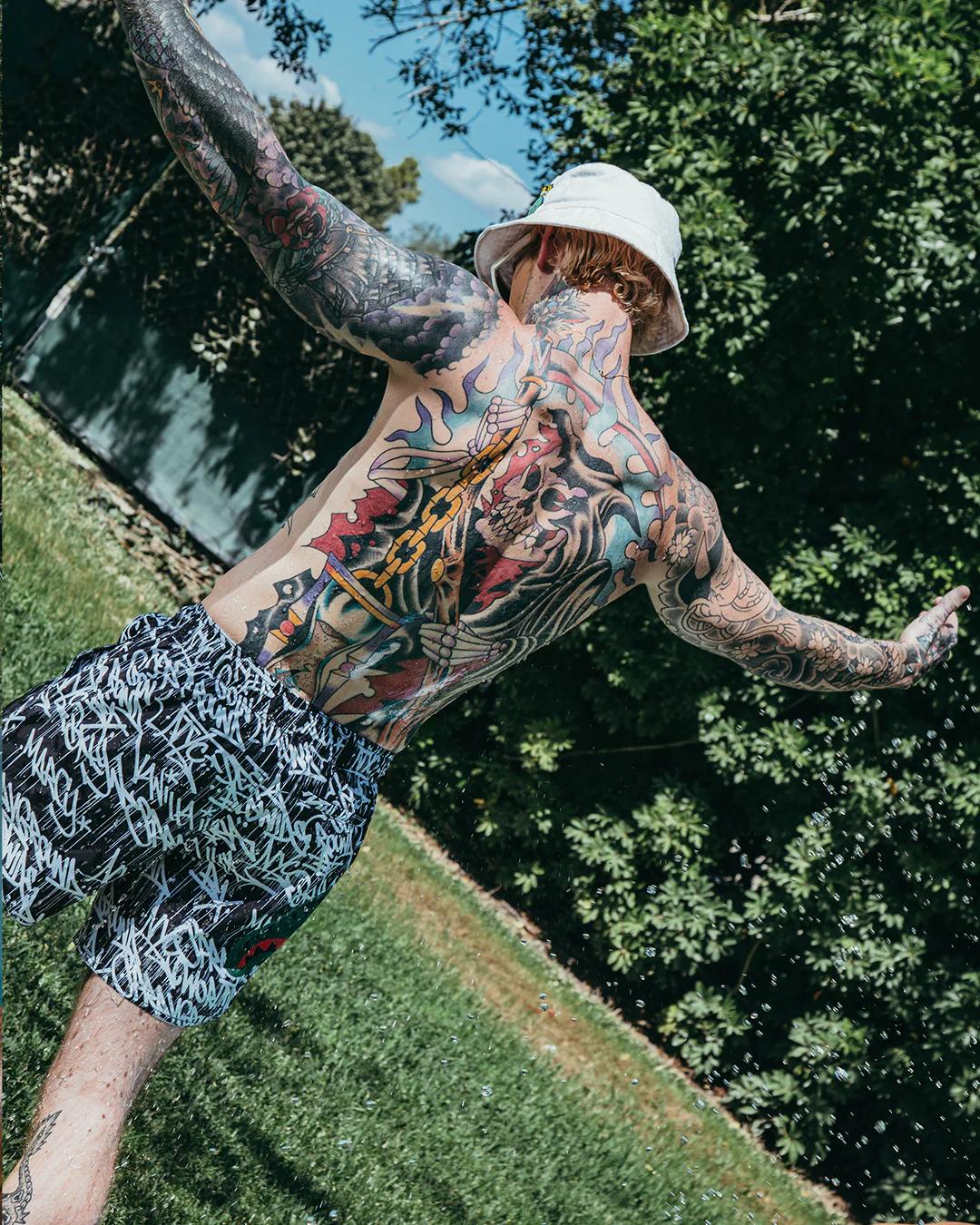 SCRIBBLE SHARK SHOTO SWIM TRUNKS | Sprayground Latest