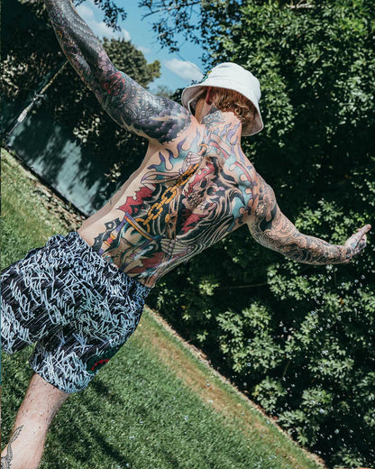 SCRIBBLE SHARK SHOTO SWIM TRUNKS | Sprayground Latest