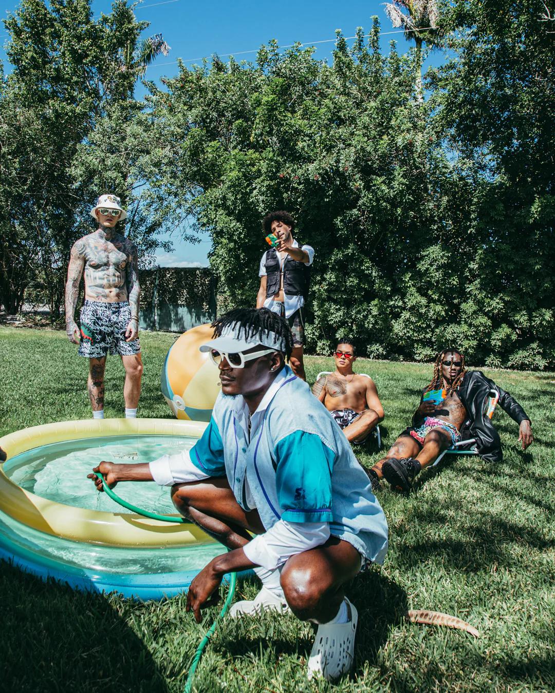 SCRIBBLE SHARK SHOTO SWIM TRUNKS | Sprayground Latest