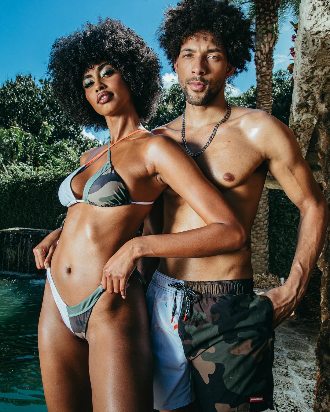 SPLIT BITE CAMO SHOTO SWIM TRUNKS | Sprayground Quality