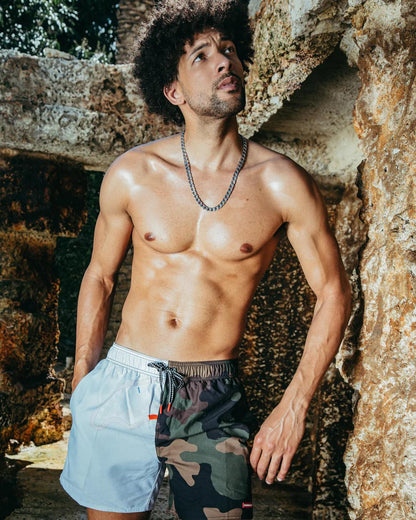 SPLIT BITE CAMO SHOTO SWIM TRUNKS | Sprayground Quality