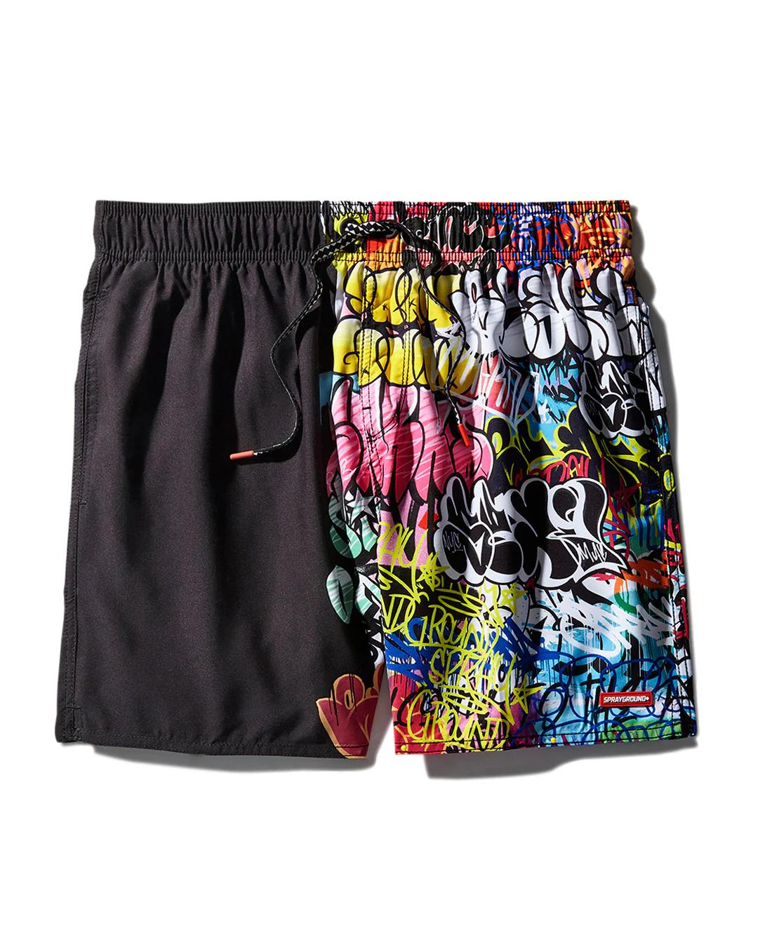 HALF GRAFF SHOTO SWIM TRUNKS | Sprayground New