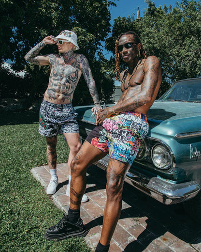 HALF GRAFF SHOTO SWIM TRUNKS | Sprayground New