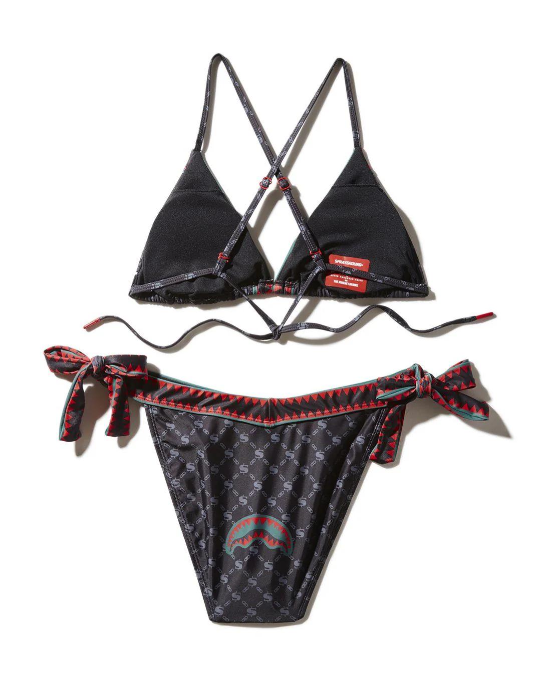 MIDNIGHT MONEY PATTERN BIKINI | Sprayground Trending