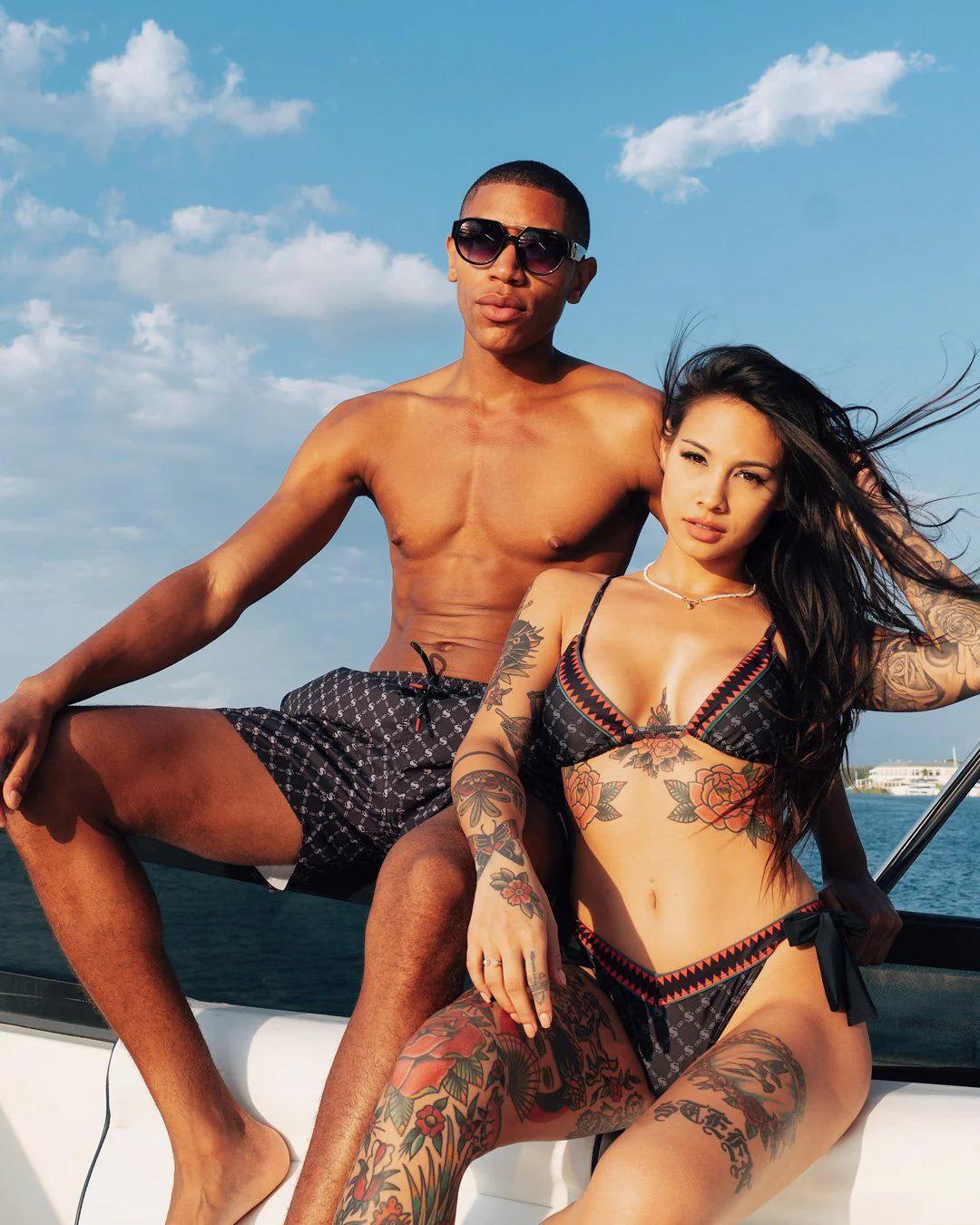 MIDNIGHT MONEY PATTERN BIKINI | Sprayground Trending