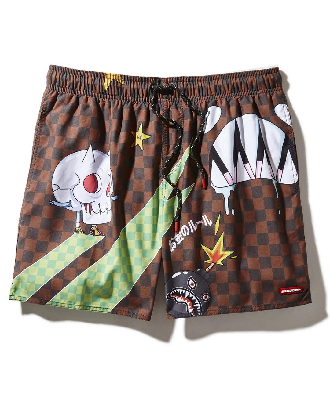 WTF SHARK SHOTO SWIM TRUNKS | Sprayground Recommended