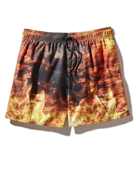 CAMO FIRE SHOTO SWIM TRUNKS | Sprayground Exclusive