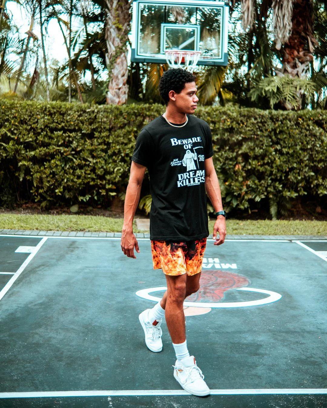CAMO FIRE SHOTO SWIM TRUNKS | Sprayground Exclusive