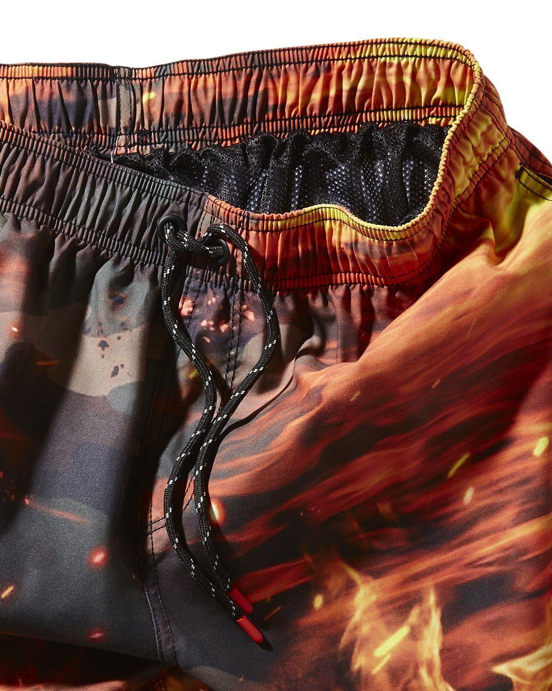 CAMO FIRE SHOTO SWIM TRUNKS | Sprayground Exclusive