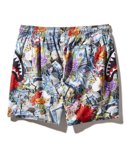 FLORAL MONEY SHOTO SWIM TRUNKS | Sprayground Everyday