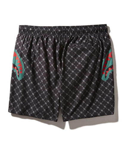 MIDNIGHT MONEY PATTERN SHOTO SWIM TRUNKS | Sprayground Value