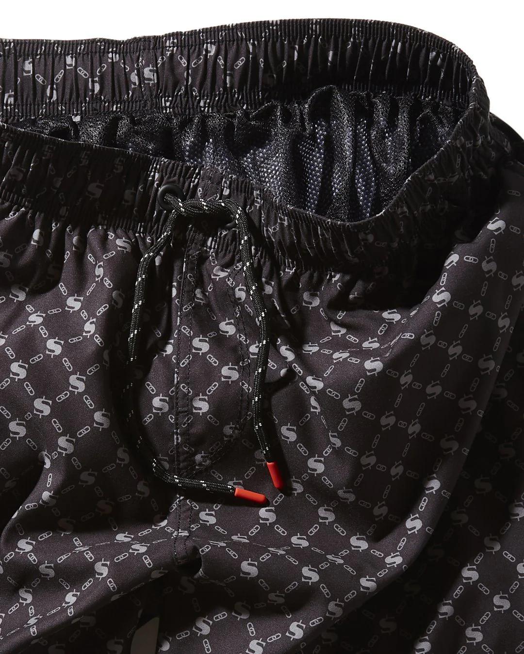 MIDNIGHT MONEY PATTERN SHOTO SWIM TRUNKS | Sprayground Value