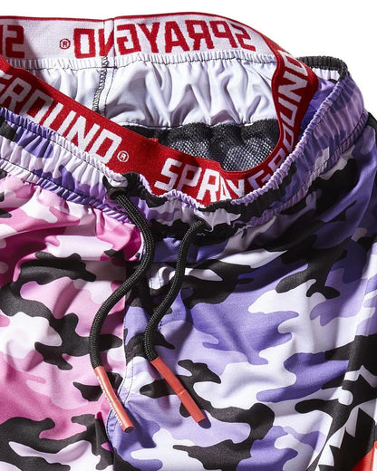 KIDS SPLIT CAMO SWIM TRUNKS | Sprayground Quality