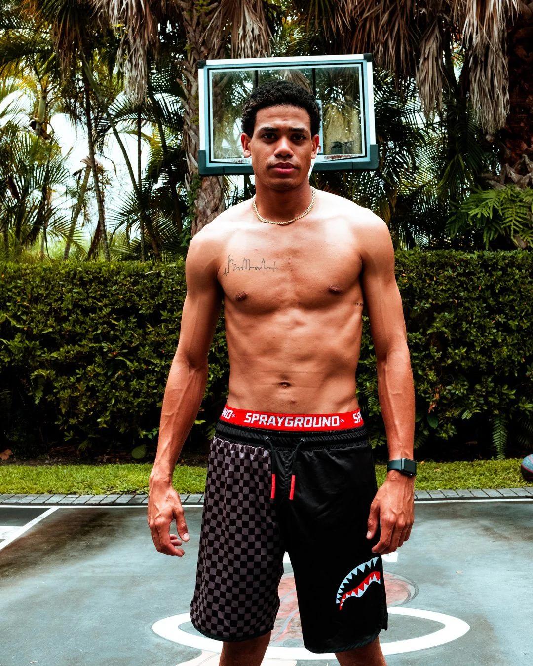 GREY CHECKERED SPLIT CORTO SWIM TRUNKS | Sprayground Popular