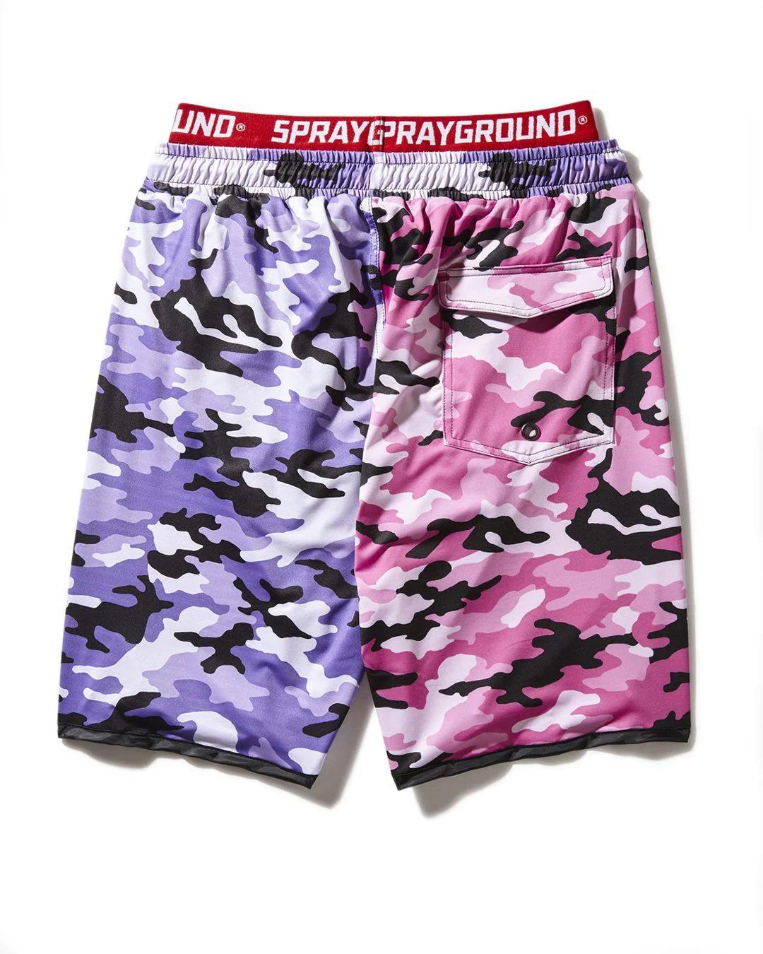 SPLIT CAMO CORTO SWIM TRUNKS | Sprayground Trending