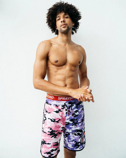 SPLIT CAMO CORTO SWIM TRUNKS | Sprayground Trending