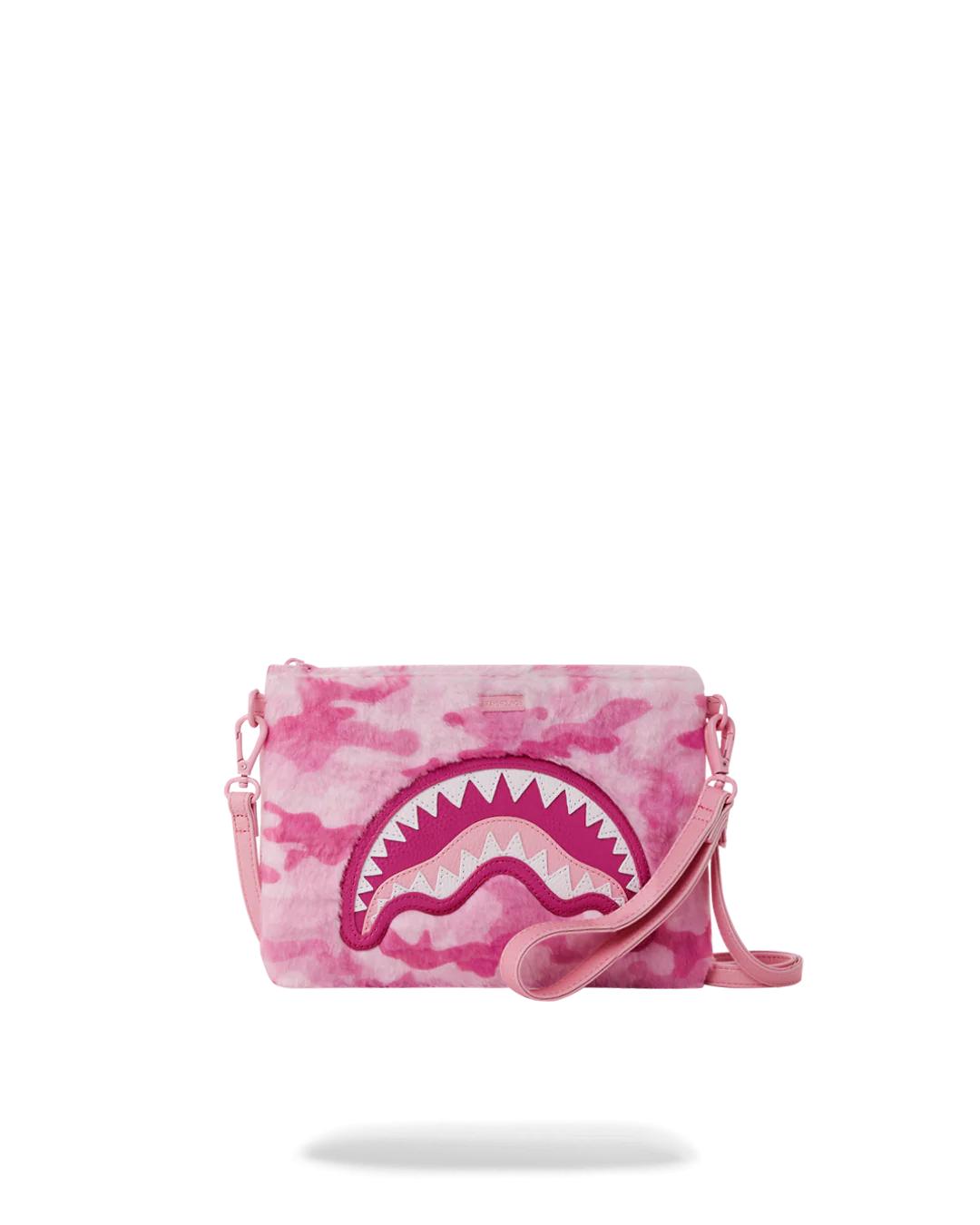 FURRROCIOUS IN PINK CROSSOVER CLUTCH | Sprayground Classic